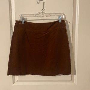 Brown corduroy skirt